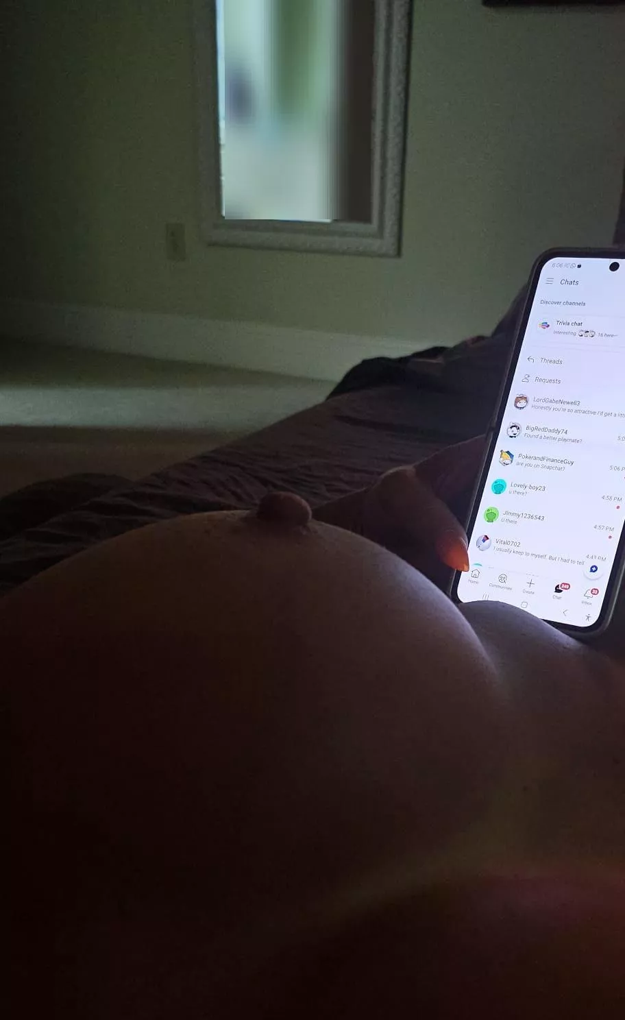 Chatting with my favorite redditors right now :) 