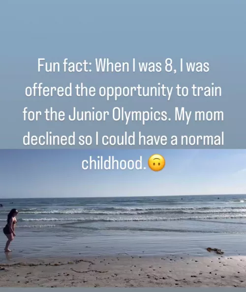 Imagine her mom didn’t decline her opportunity for the junior Olympics? There would be no Mandy Muse but thank god we have Mandy Muse. ♥️ 