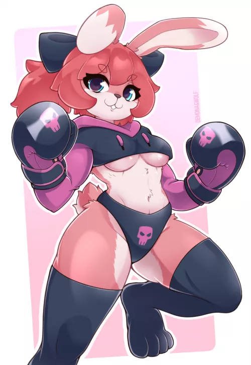 My part! Bunny Demon on this clothes!!