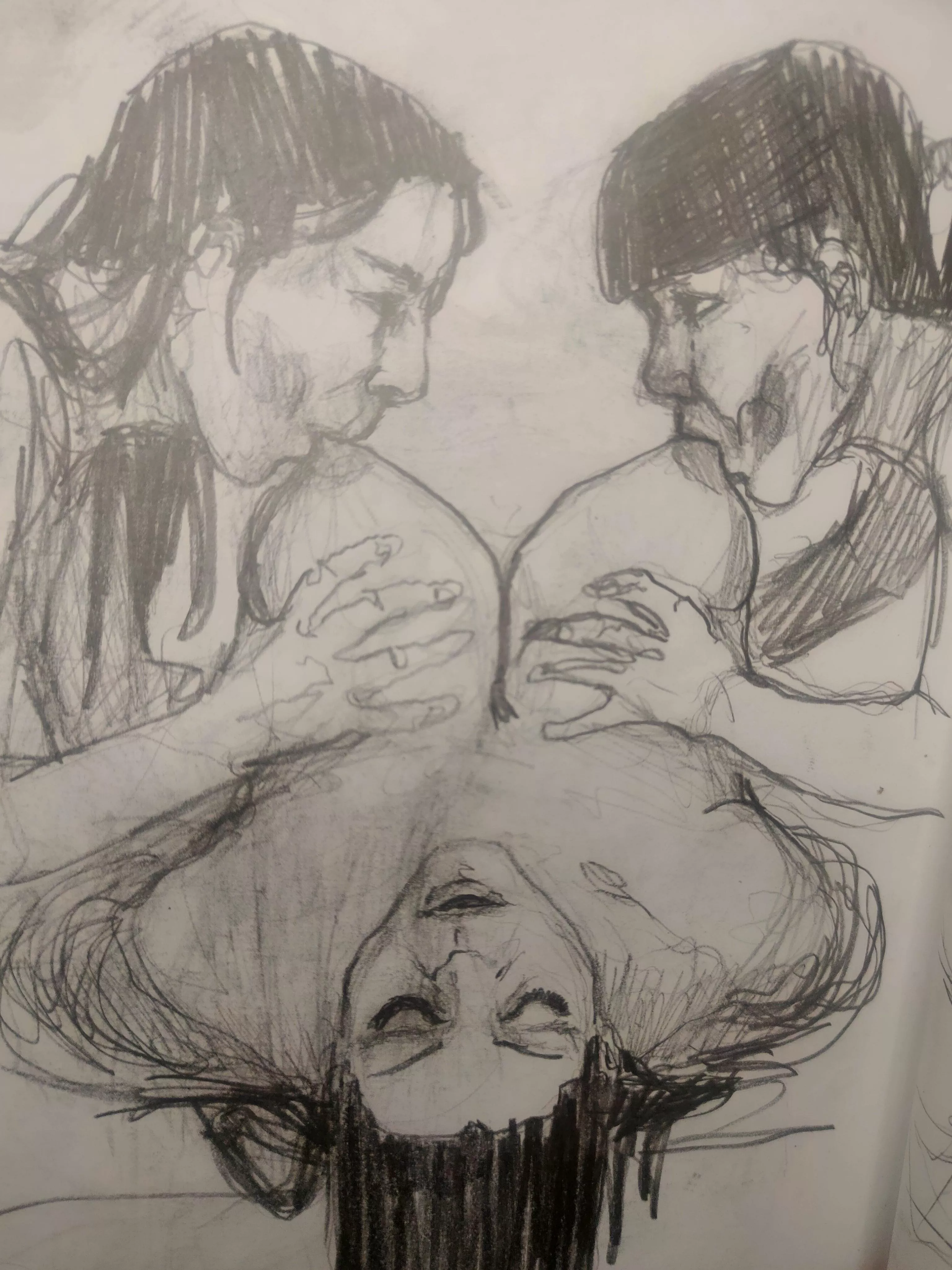 the unique beauty of sucking breasts in pairs