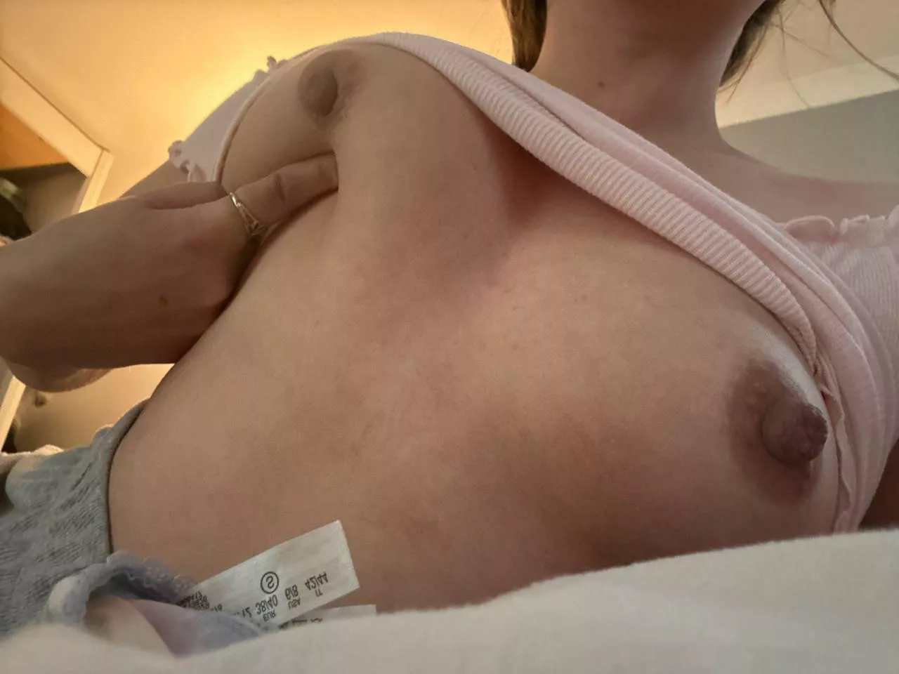 They look so hard here. I bet you want to suck on them 