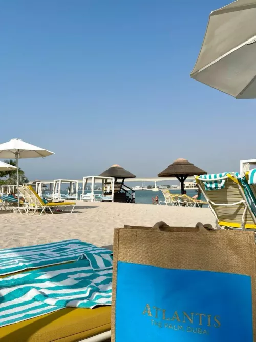 Atlantis beach in Dubai