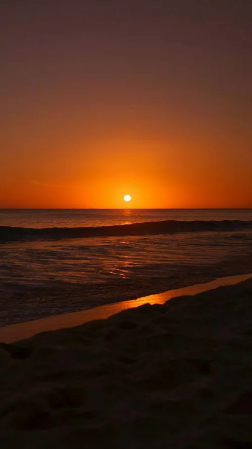 Beautiful sunset on low tide 
