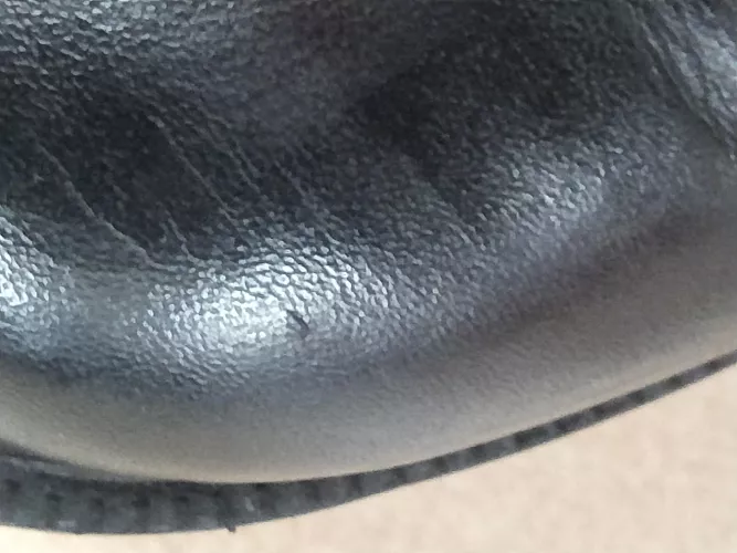How to fix a bump on my leather boots after a fall?