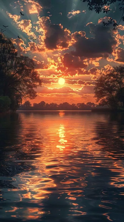 lightning sun on clouds