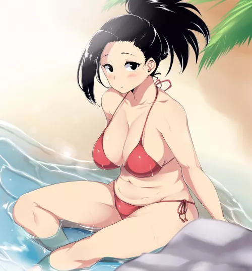 Momo at the beach (moisture)