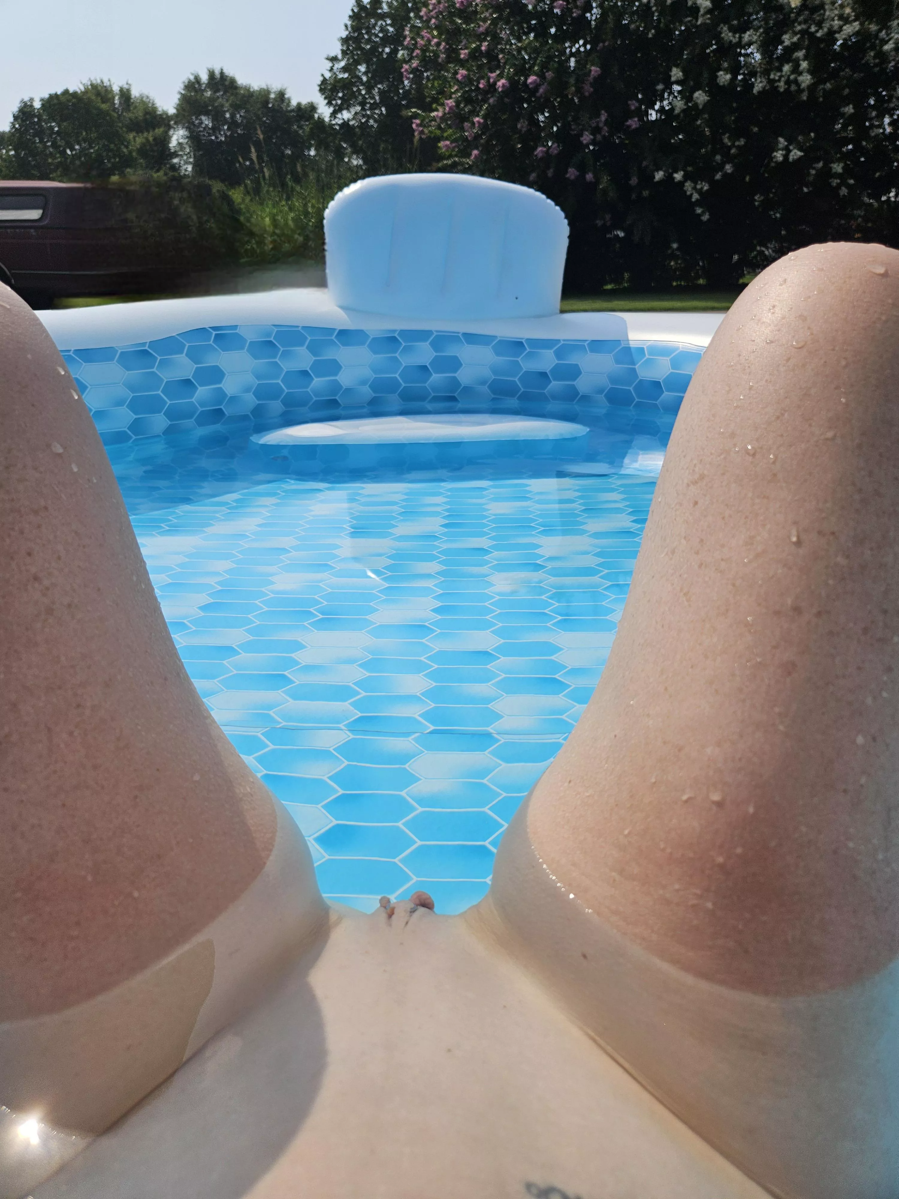 Pool time. There's an empty seat...