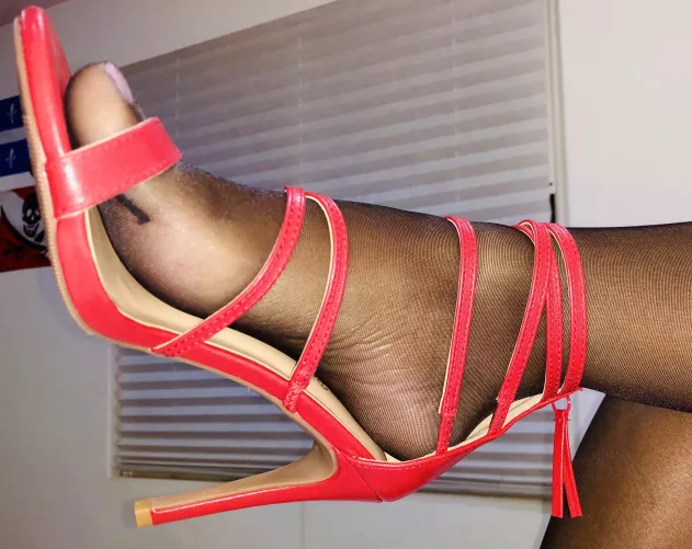 Red strappy