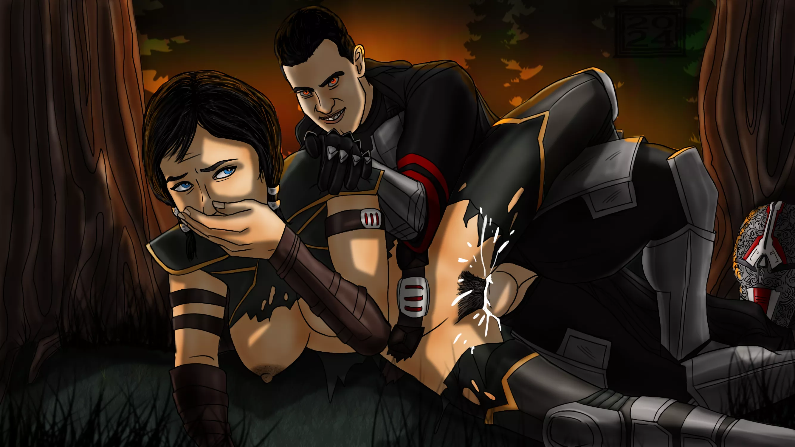 Satele and Adraas on the battlefield (spiceoflife_69)