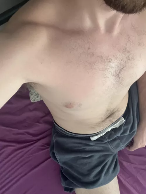 Sometimes all you need is someone burying his face on your crotch as you chill 