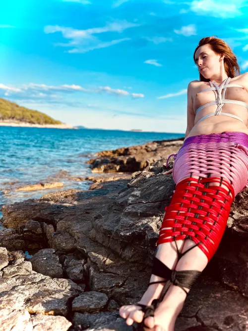 Woven mermaid tail