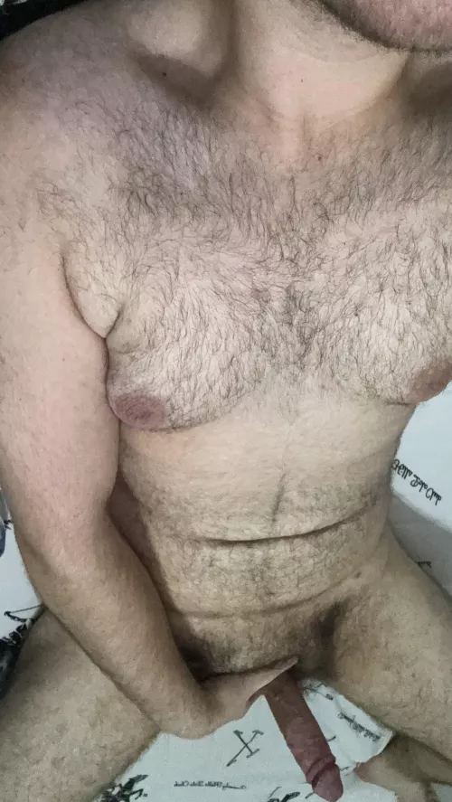 anyone like this hairy beefy manly 18yo bear cub boy? I'm a kinky and pervy gooner bator looking to chat with likeminded bros and dads, dms open