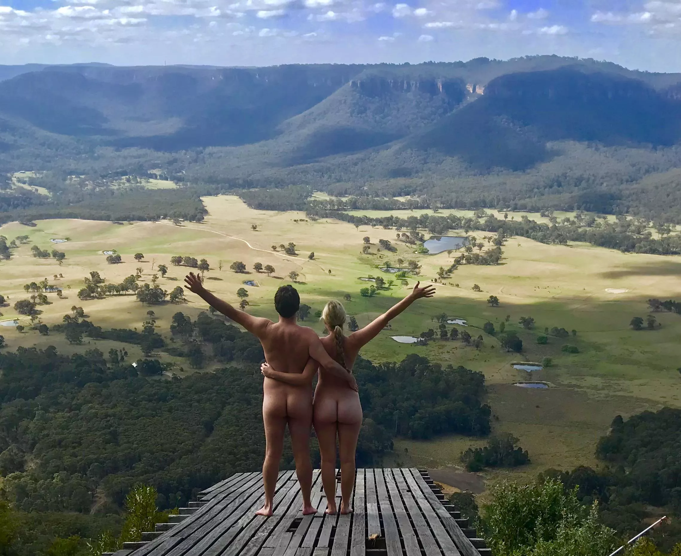 Found an old paragliding spot and had to strip off!!