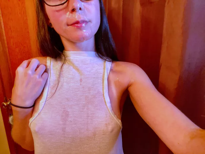 I like to give him a hand in the shower