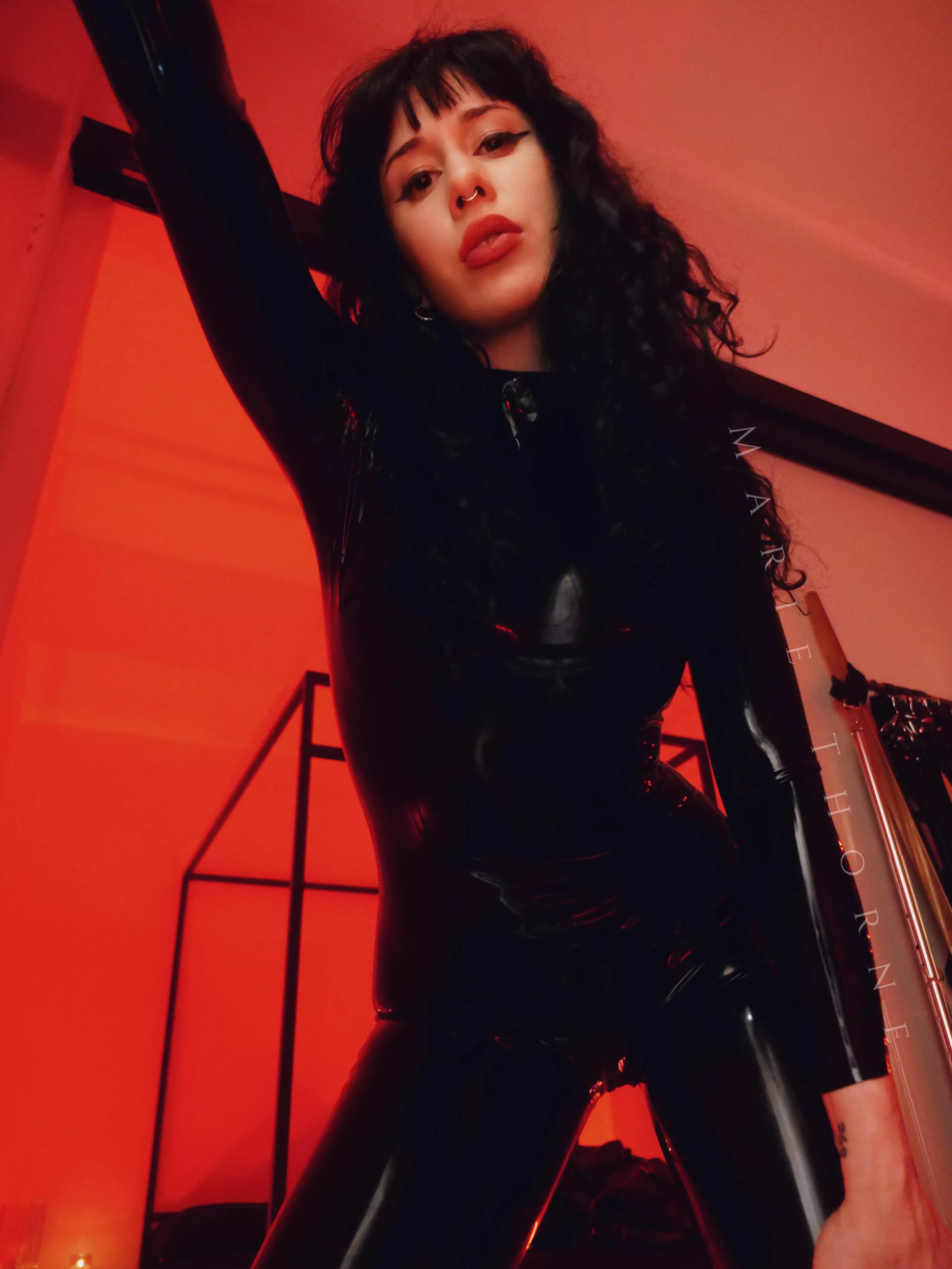 I 🖤 my tight black catsuit 