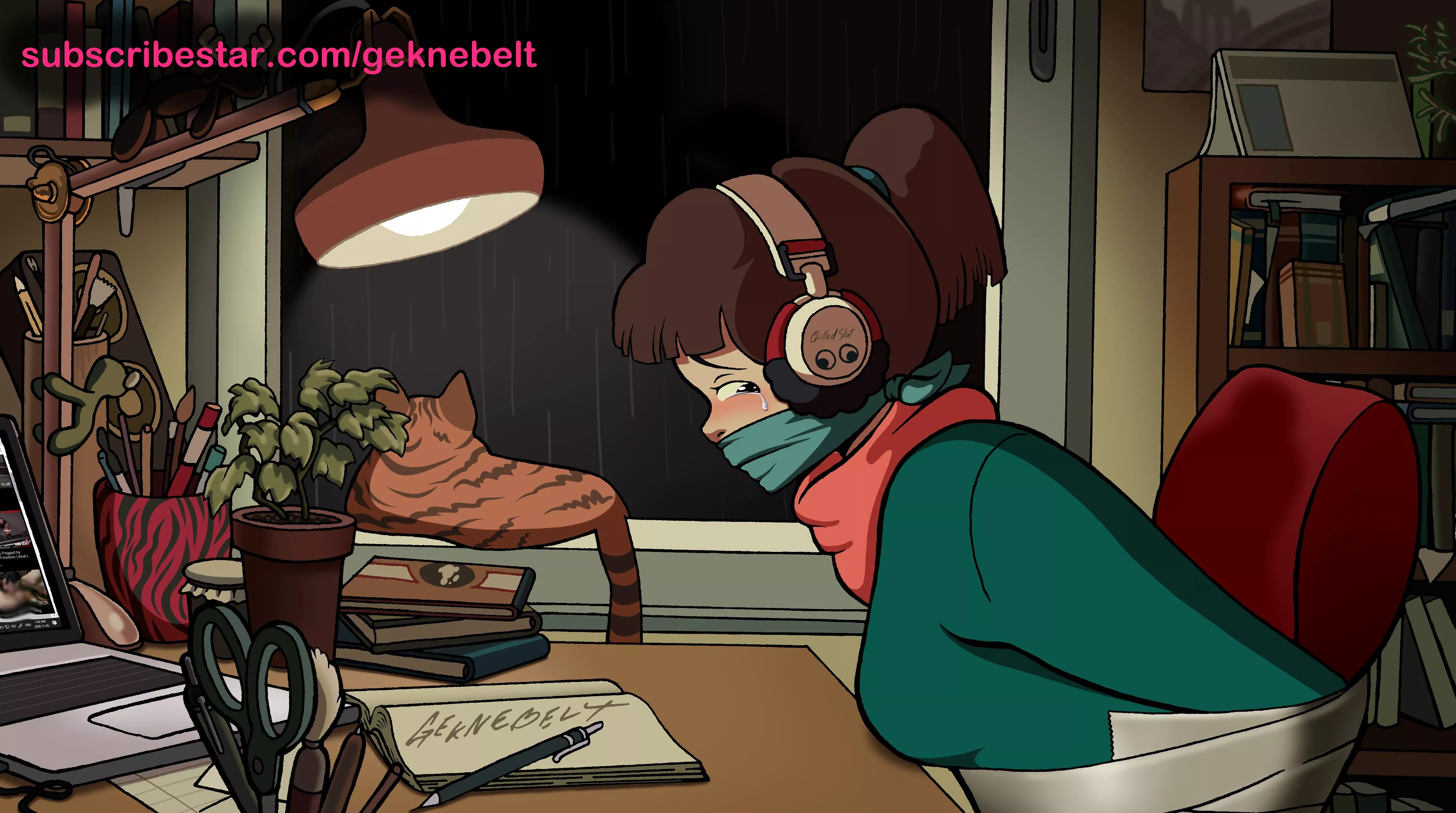 lofi beats to struggle to [art by Geknebelt]