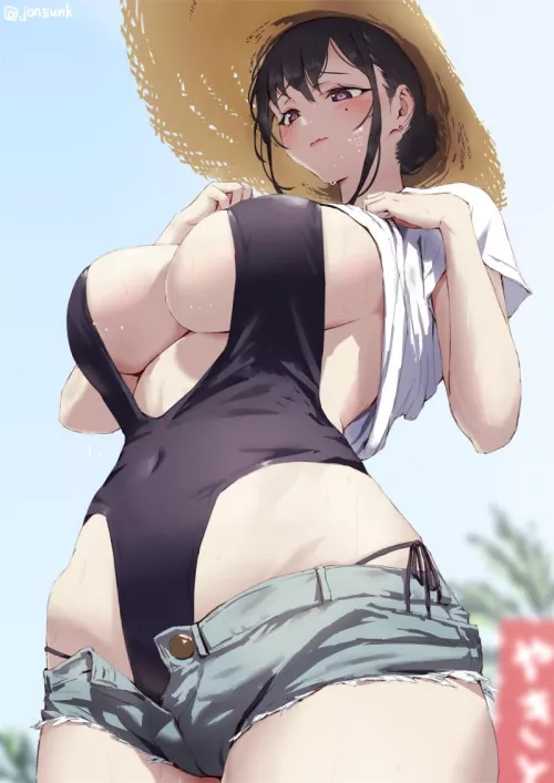 Mami with straw hat (jonsun / jonsunk) [Original]