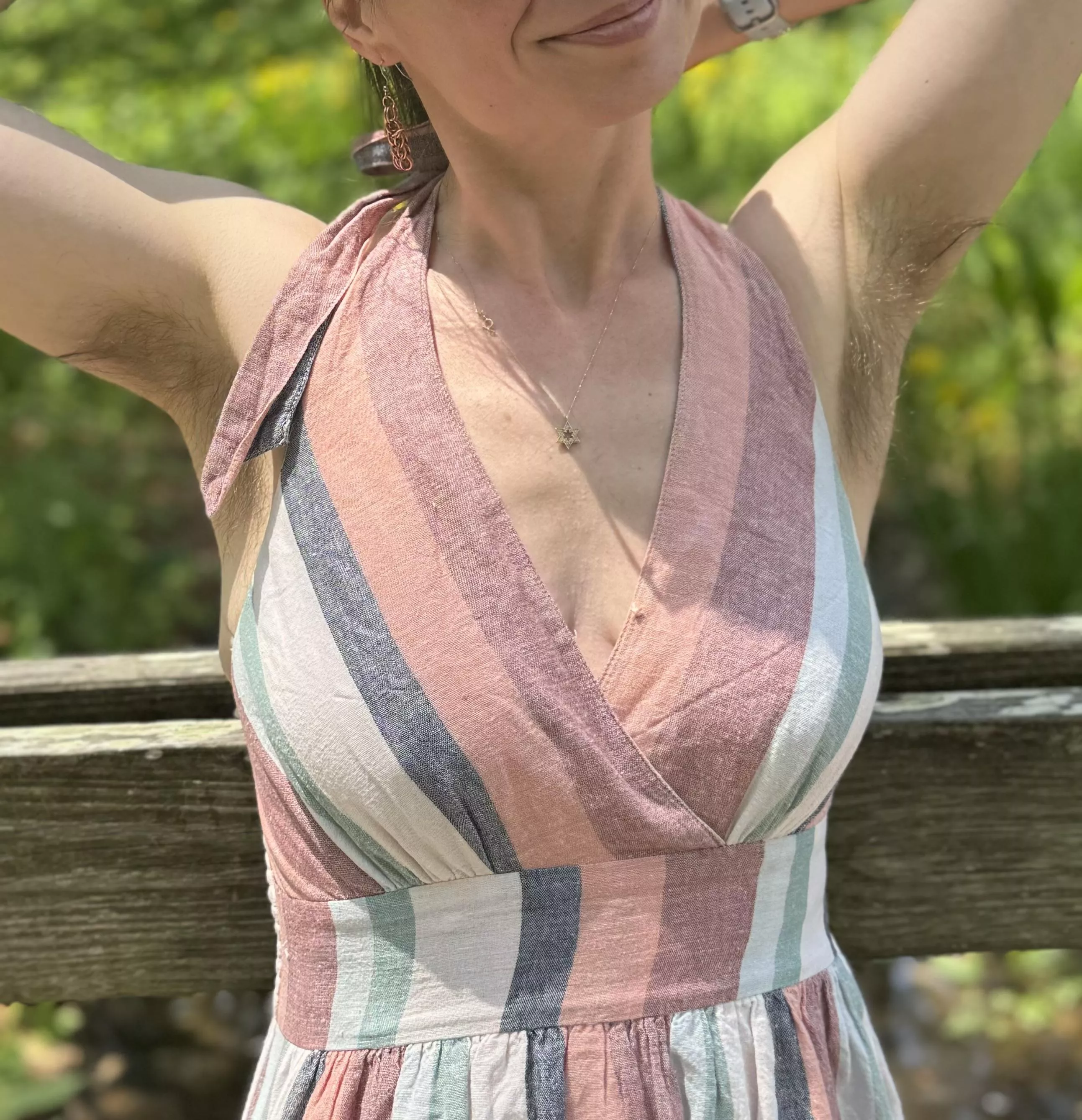 Out for a walk in this heat gets a little sweaty, hope you don’t mind that I hate deodorant 