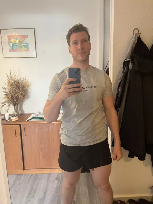 Shorts too short or cock too long? 