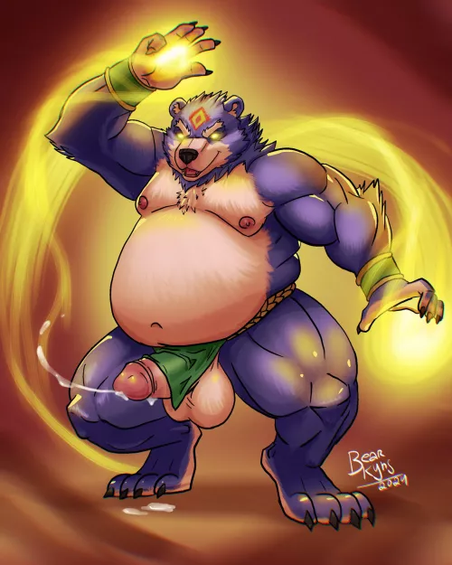 there is blood magic and there is c*m magic (art by bearkyng)