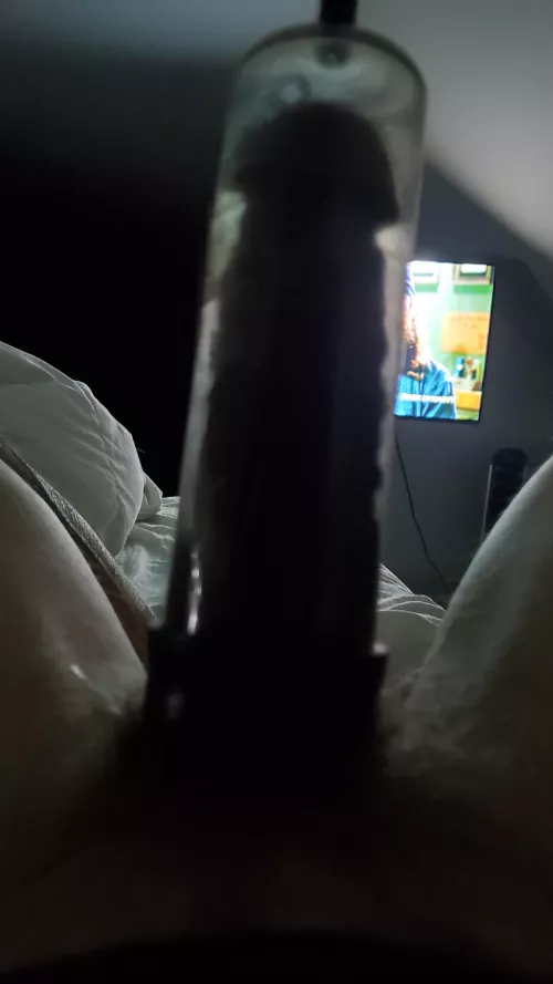 Whipped out the fat tube while she was away last night! If she even knew...