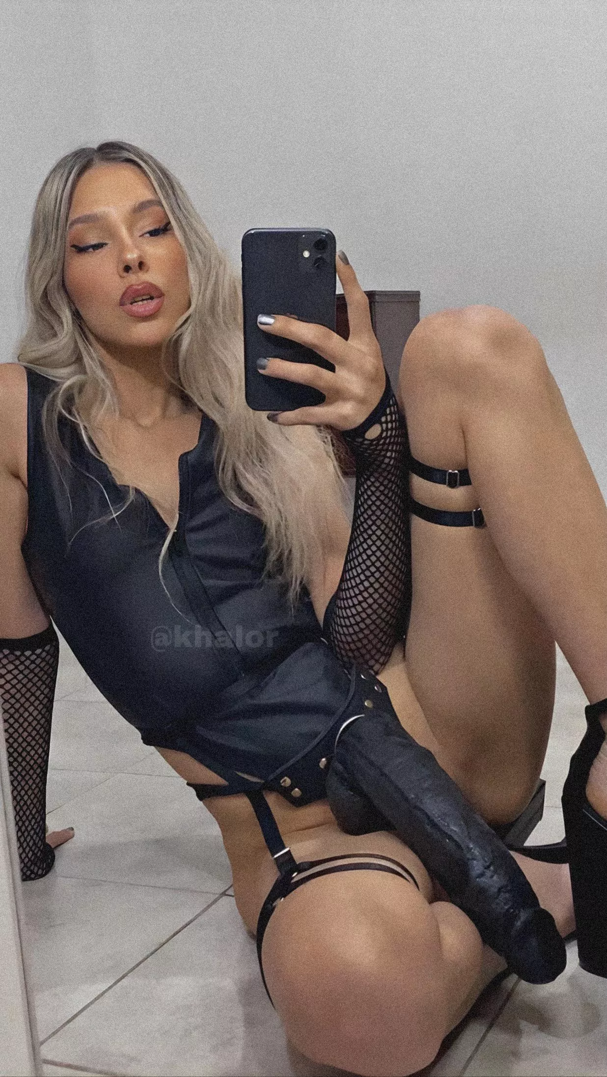 You come home and I'm waiting for you like this... what would you do?