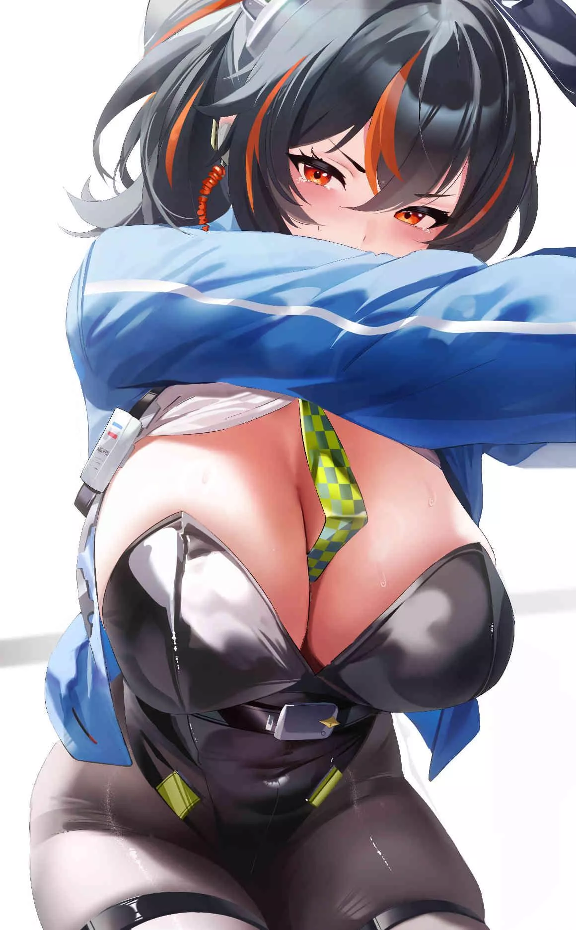 Zhu Yuan wearing a bunny outfit