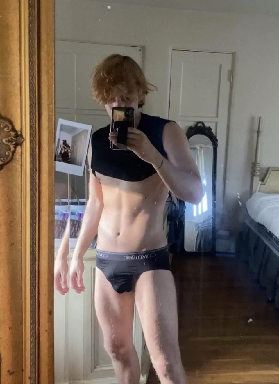 19. Would you get on your knees, Slide my undies and choke on my young cock?