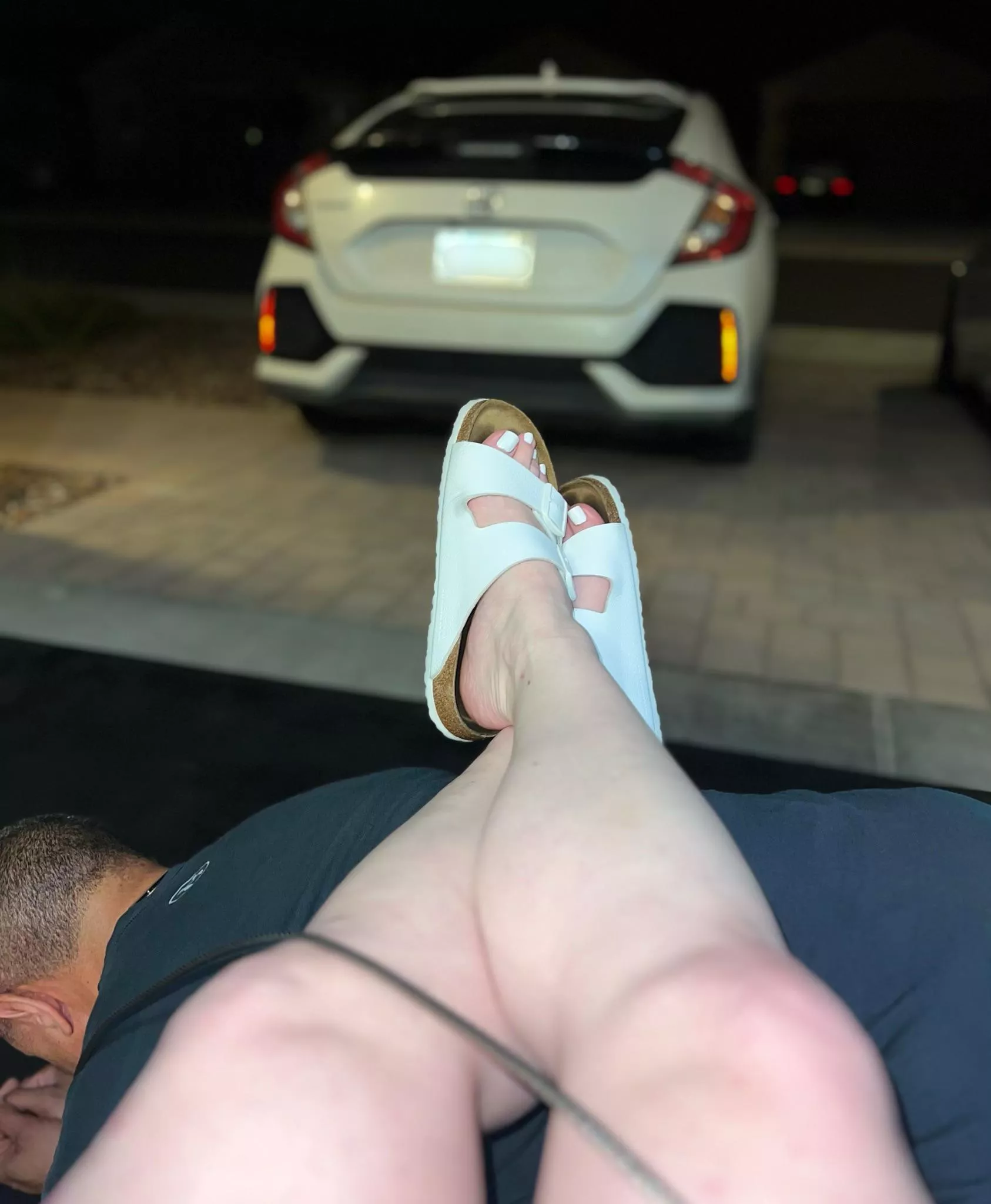 Getting Some Fresh Air While my Master’s Waits for Her Sister to Drive Up