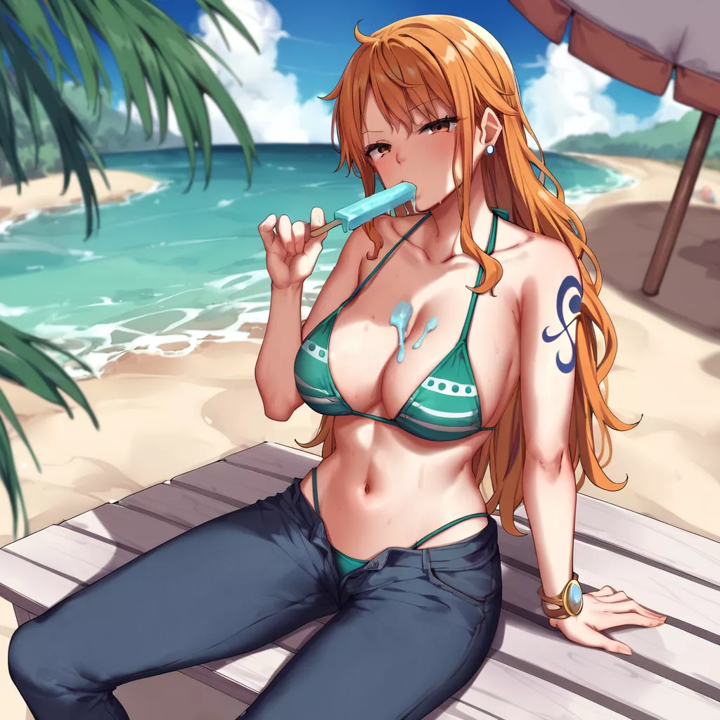 Nami gives you this look. wyd?