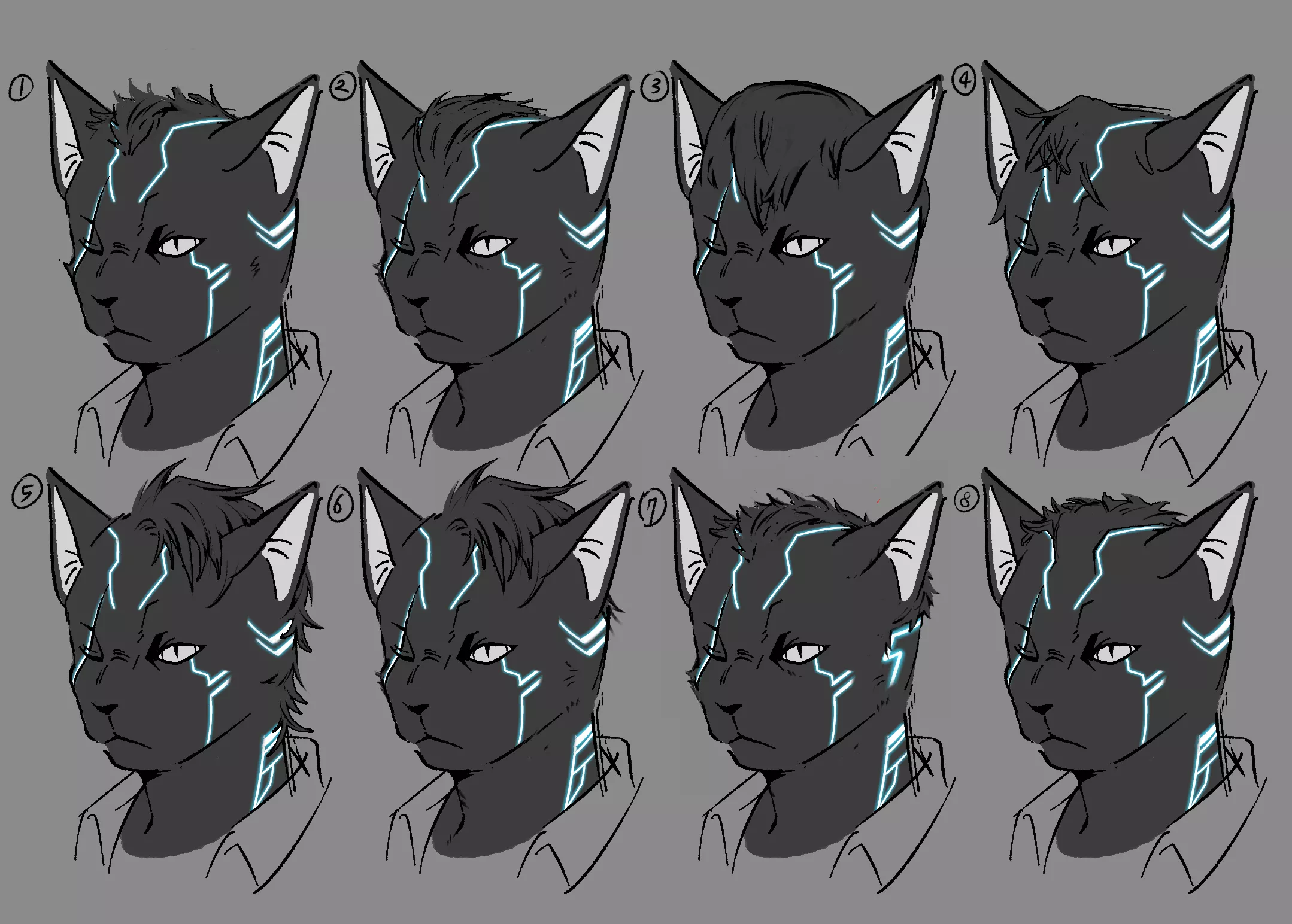 Which of the 8 options is best?🤔 (art by me)