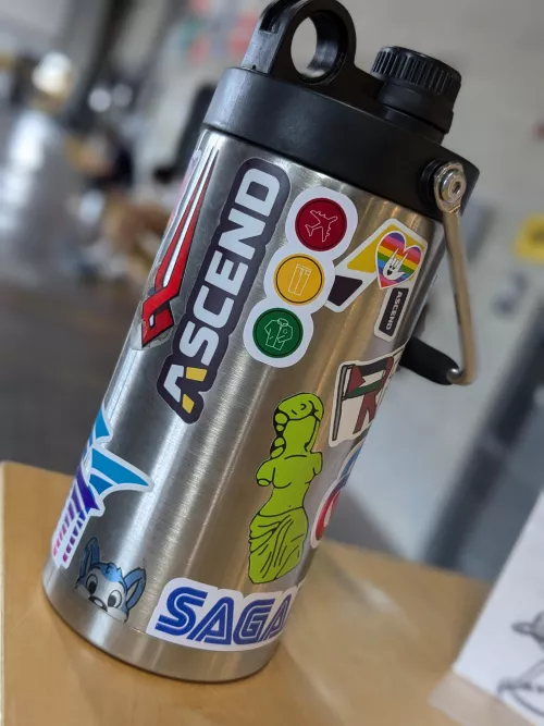 Couldn't find the sticker I wanted so I made it myself. If you know, you know.