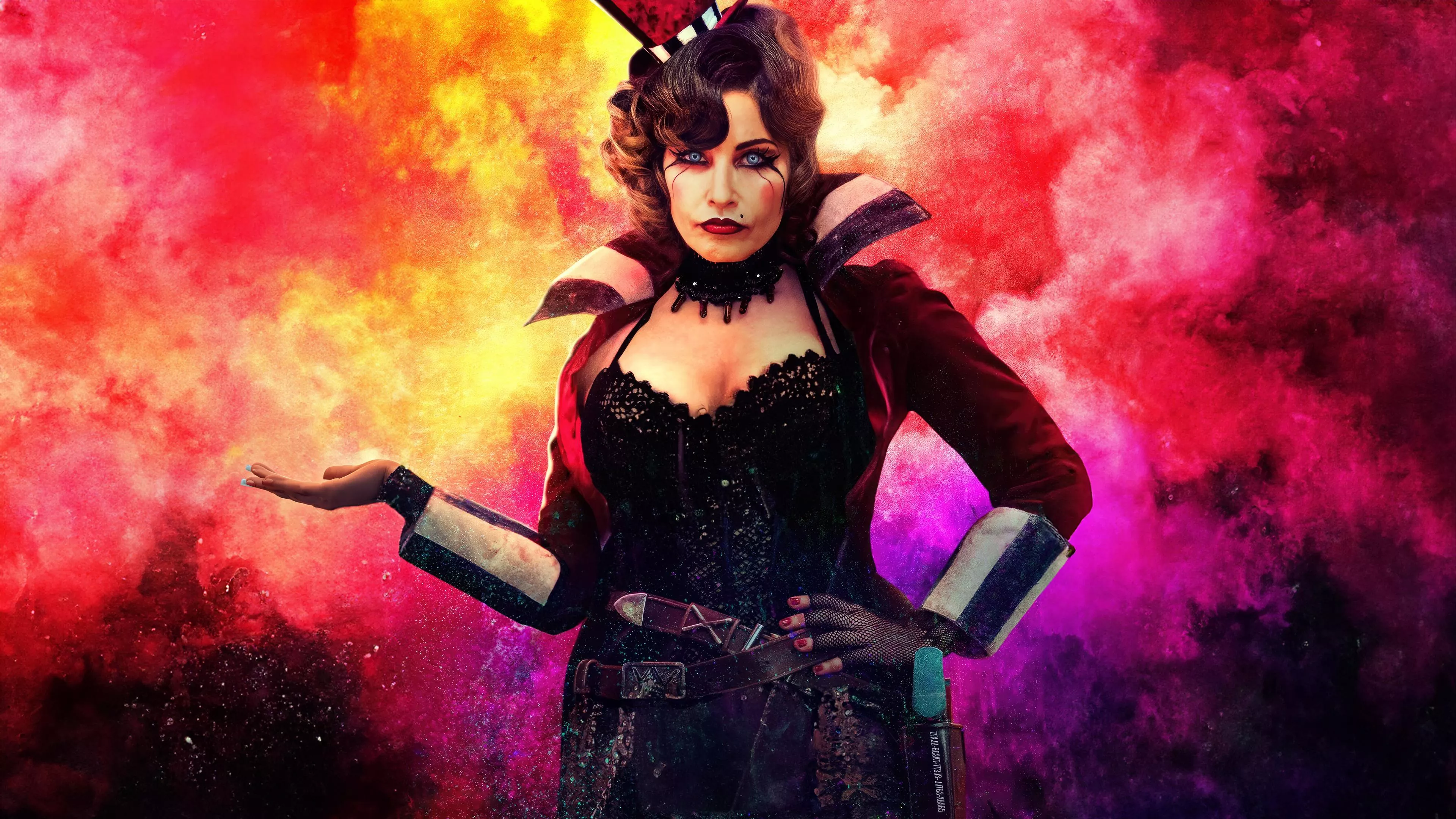 Gina Gershon. The movie is probably shit, but she's got a fine pair of aged mommy milkers right there