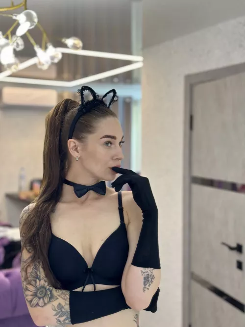 I'm sensual in my favorite lingerie