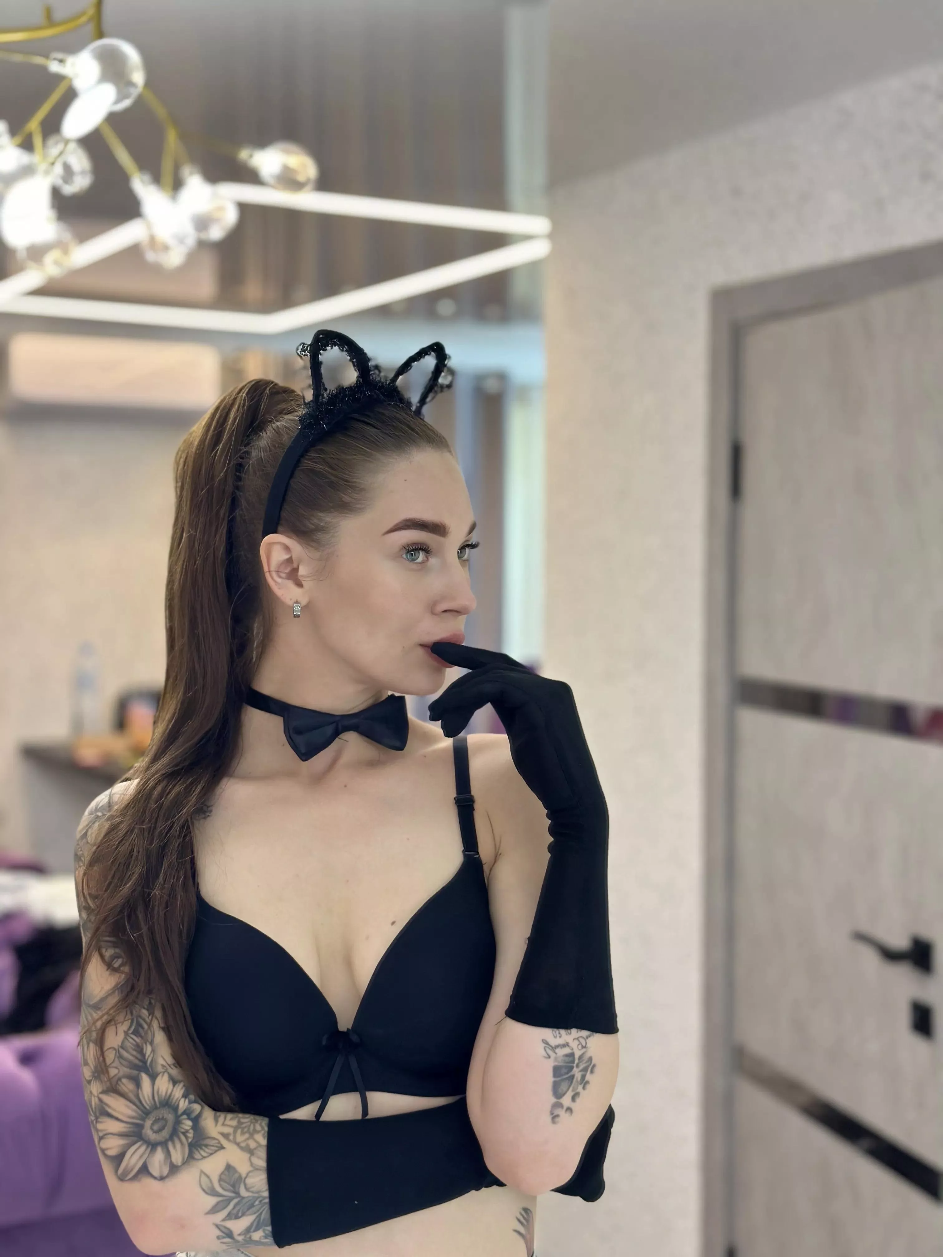 I'm sensual in my favorite lingerie