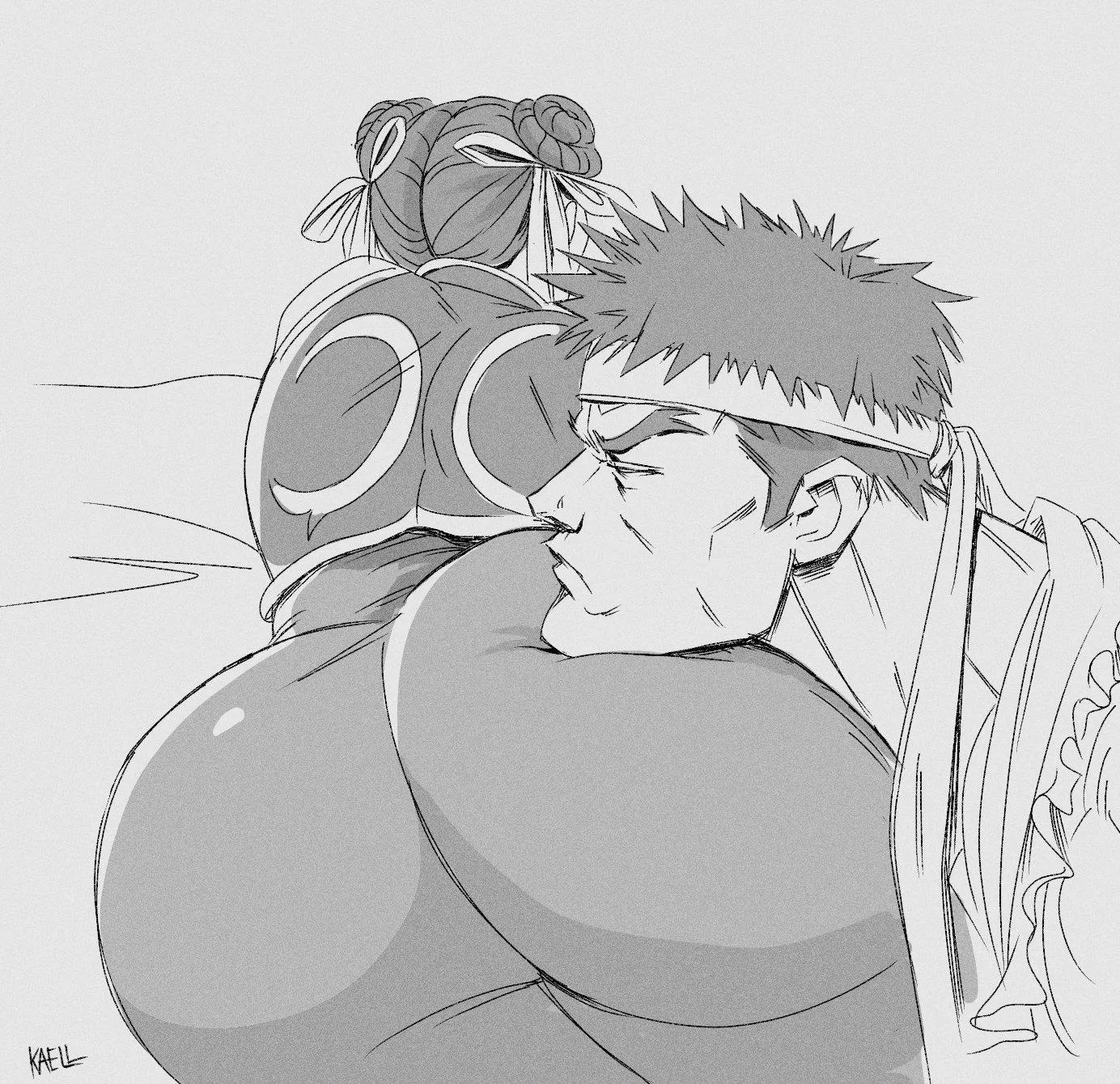 Chun-Li and Ryu (Kaellzor)