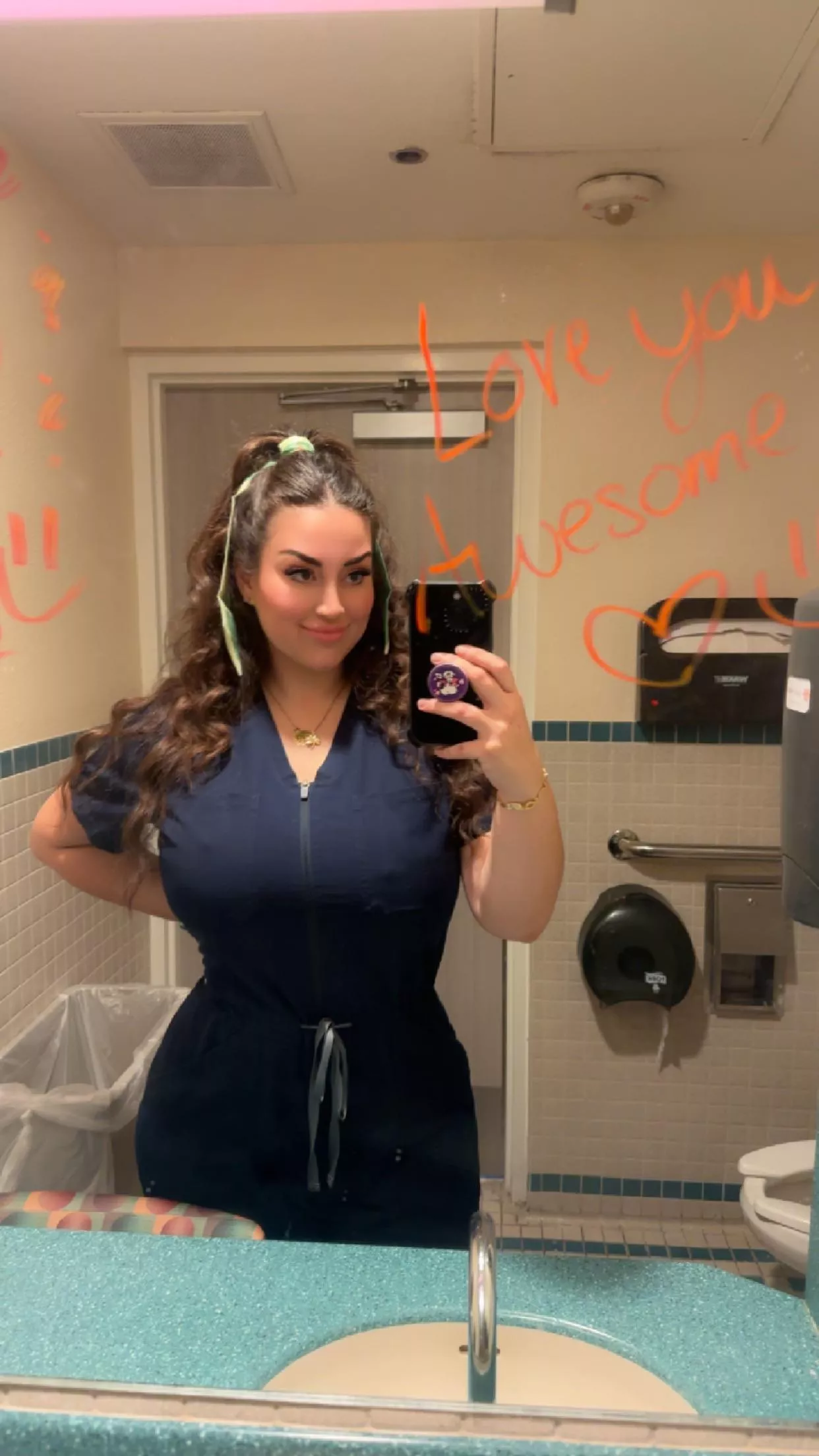 How I fit into these scrubs I’ll never know 