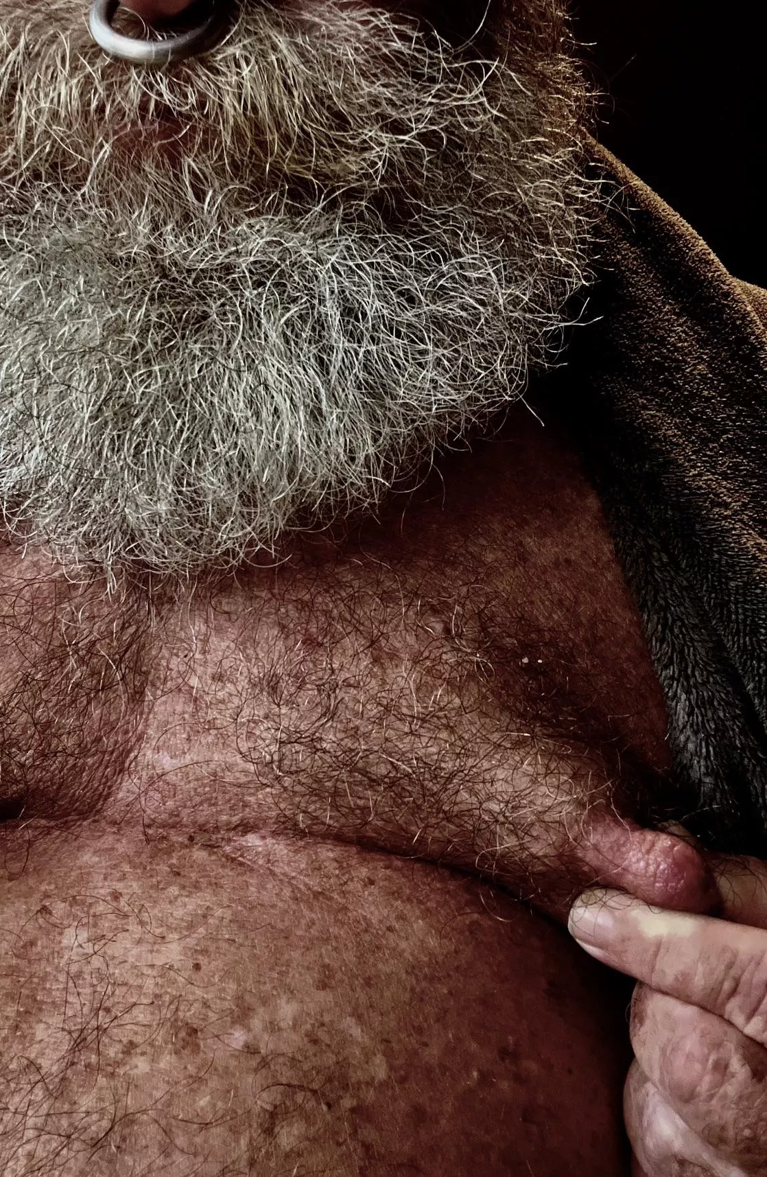 You wanna cum n suck on grandpa’s big boys ? 