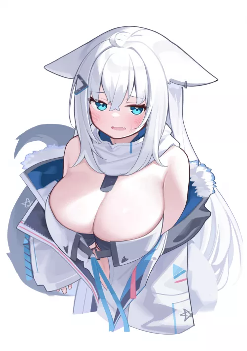 Busty friend Shirakami Fubuki [Hololive]
