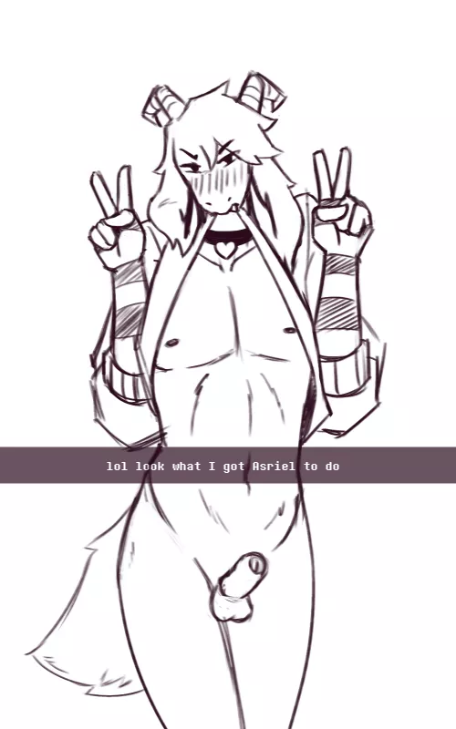 Embarrassed [Asriel] Sketch