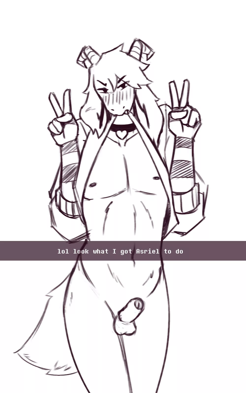 Embarrassed [Asriel] Sketch