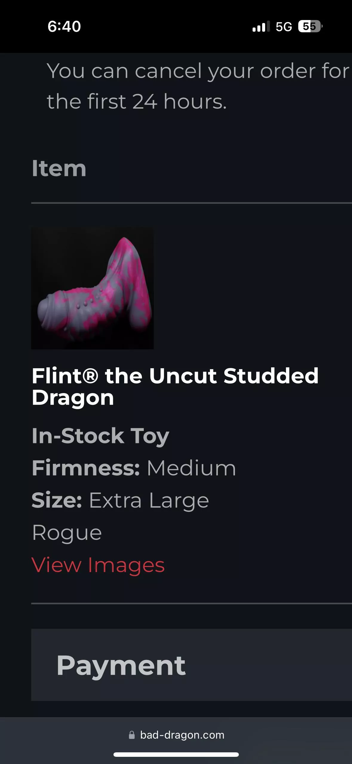 I’m feeling pretty hyped, I just got my third bad dragon toy.