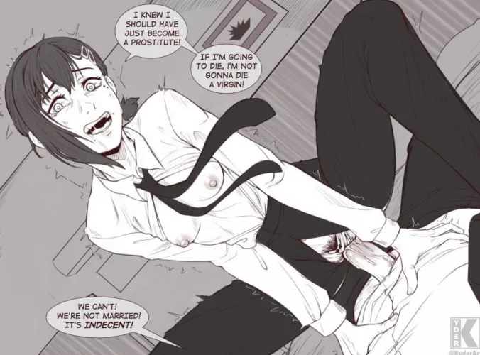 Kobeni goes crazy and fucks Arai to not die a virgin [Chainsaw Man] (kyder)
