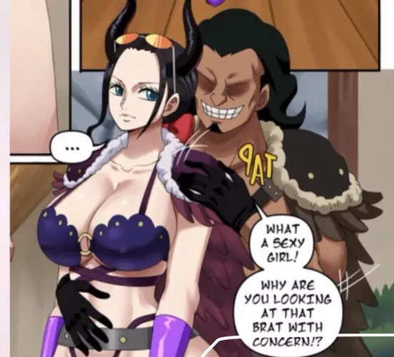 LF Color source: What a sexy girl …! Why are you looking at that brat with concern? 1girl 1boy