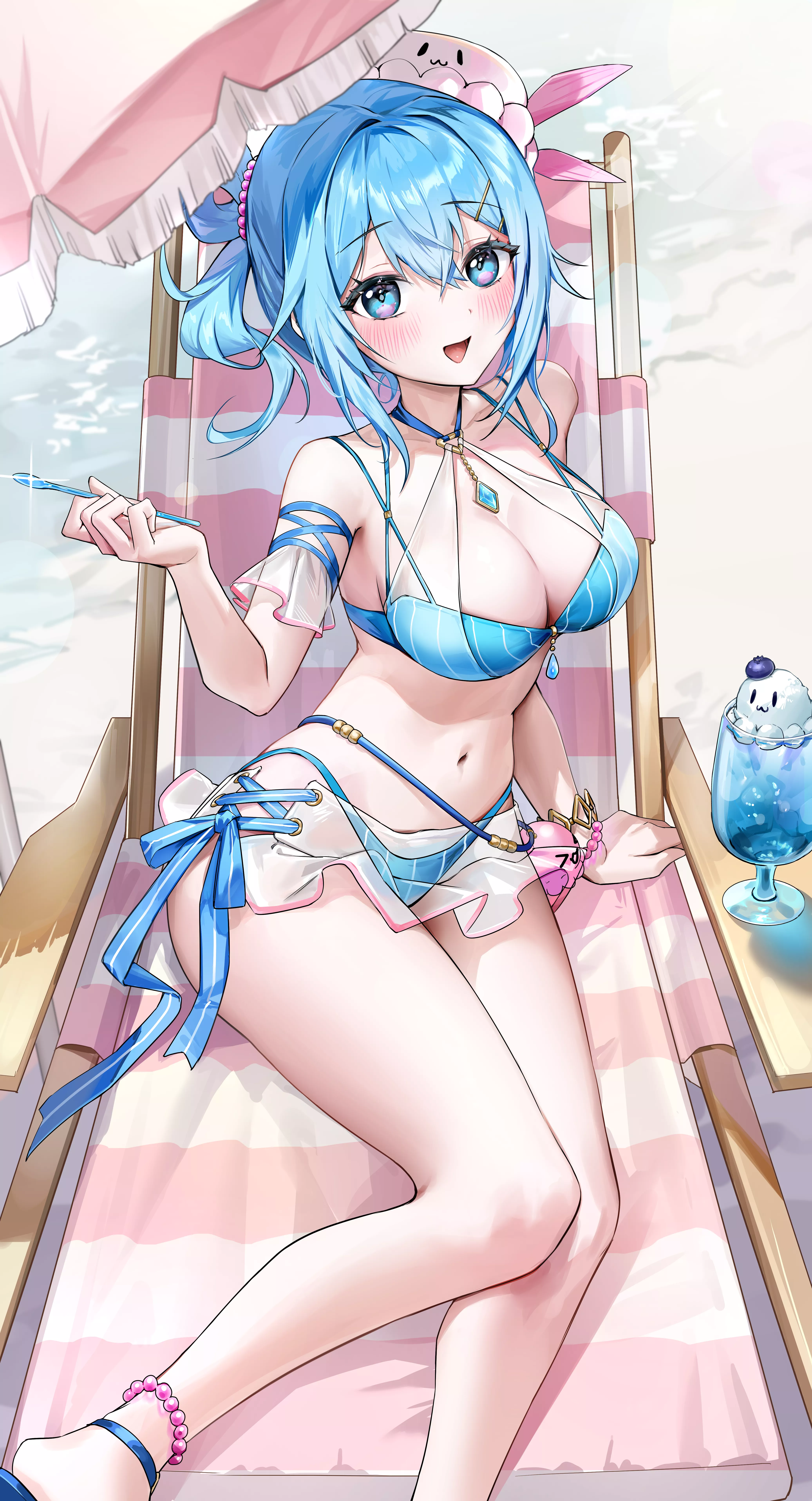 Looking good in blue