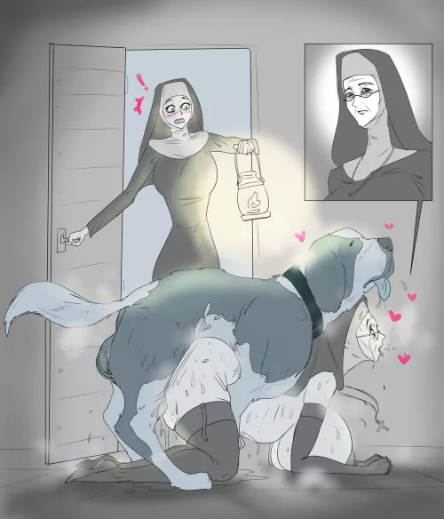 She is purifying the dog. (Ante90)