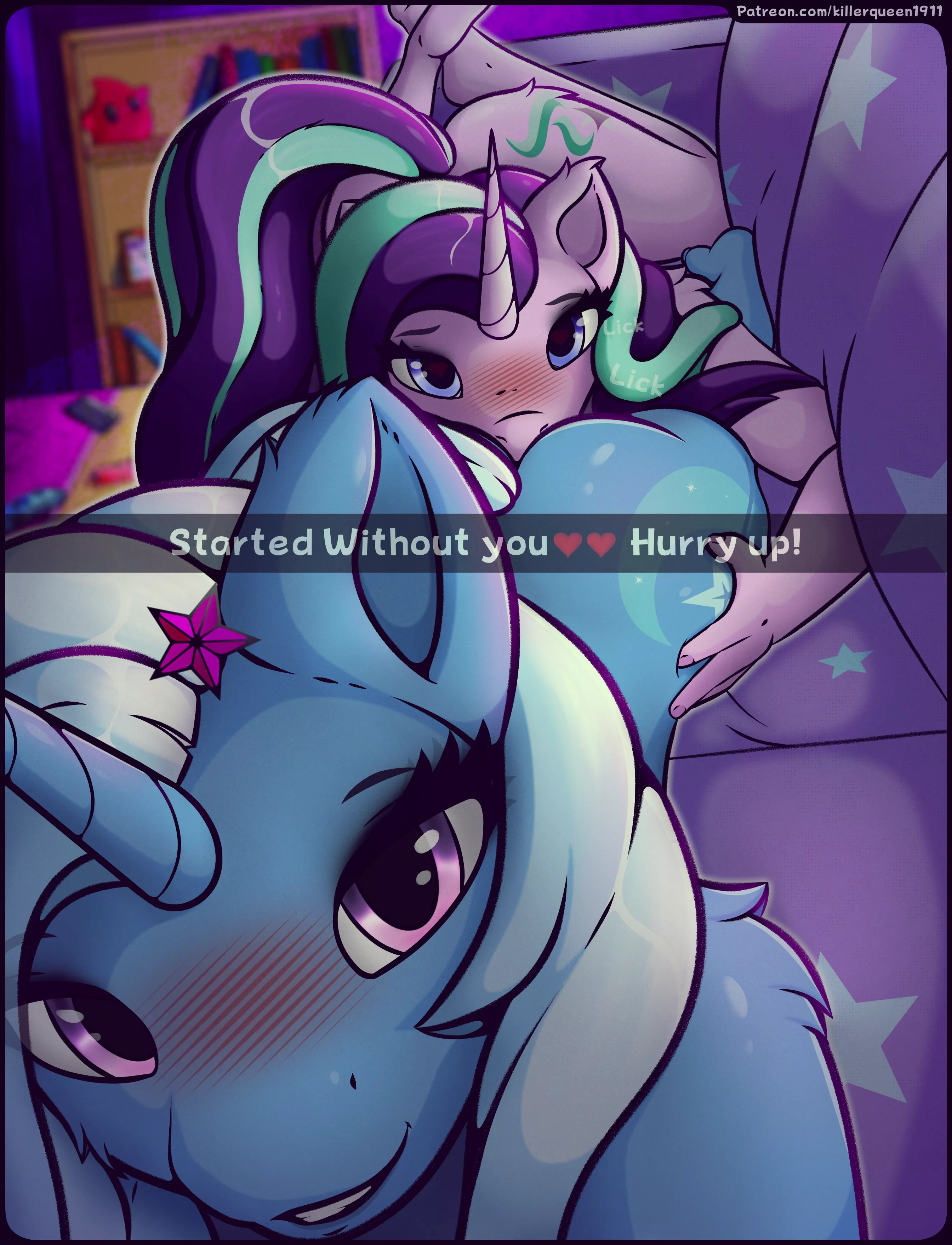 Trixie and Starlight epic rimming. (Killerqueen1911)