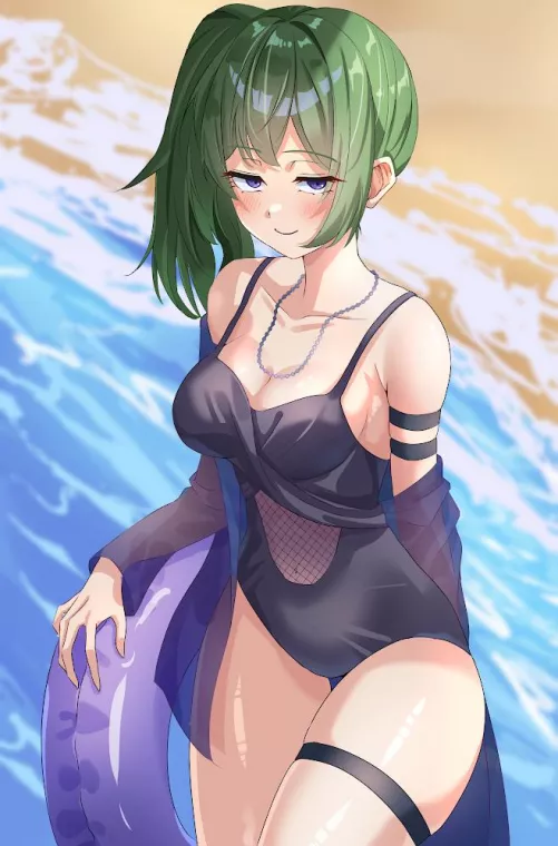 Ubel Blushing In Her Swimsuit 