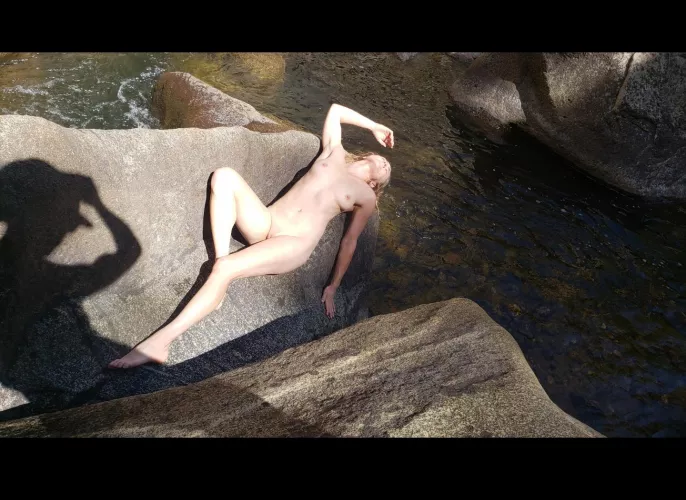 We adventure by the river 