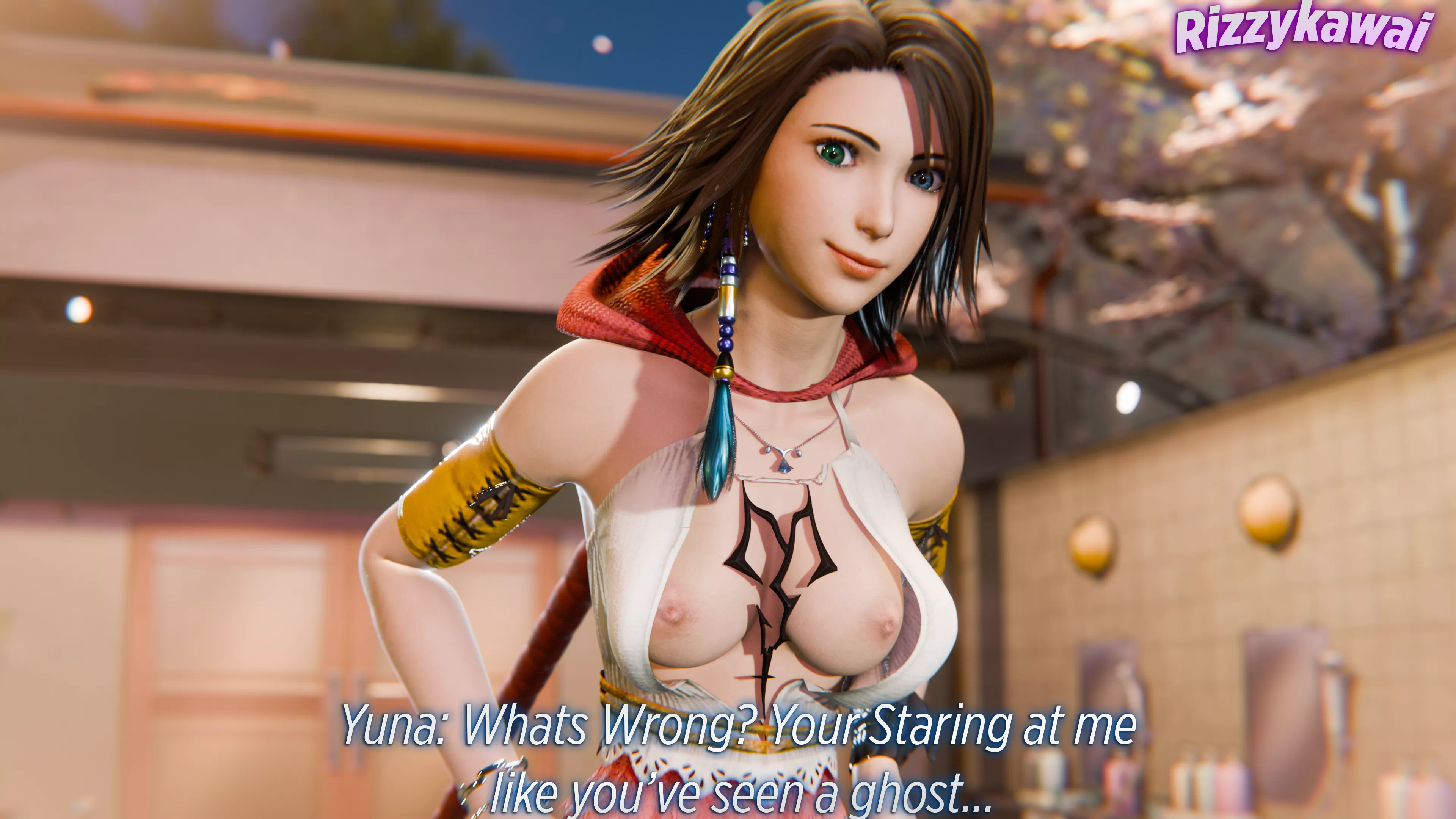 Yuna showing off too much (@Rizzykawai)